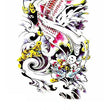 Load image into Gallery viewer, Pink and White Koi In Yellow Flowers Best Temporary Tattoos
