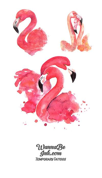 Pink Flamingos Best Temporary tattoos