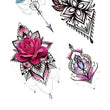 Load image into Gallery viewer, Pink Flowered Jewels Best temporary Tattoos
