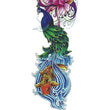 Load image into Gallery viewer, Pink Lotus Asian Peacock and Orange Koi Fish Temporary Sleeve Tattoos

