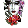 Load image into Gallery viewer, Pink Lotus Blossom on Woman Best Temporary Tattoos
