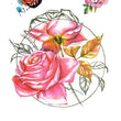 Load image into Gallery viewer, Pink Roses in Circle Best Temporary Tattoos
