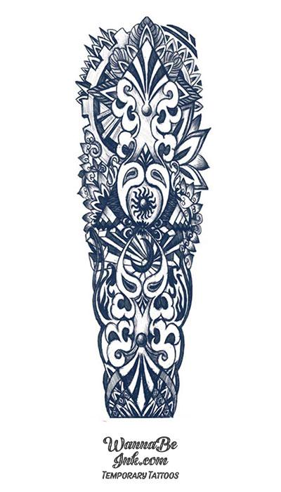 tattoo sleeve designs for men on paper