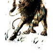 Load image into Gallery viewer, Prancing Lion Temporary Tattoo
