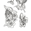 Load image into Gallery viewer, Praying Hands Holding Cross Best Temporary Tattoos
