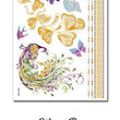 Load image into Gallery viewer, Purple and Gold Peacock and Swallow with Butterflies Metallic Temporary Tattoos
