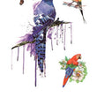 Load image into Gallery viewer, Purple Bird and Parrots Best Temporary Tattoos
