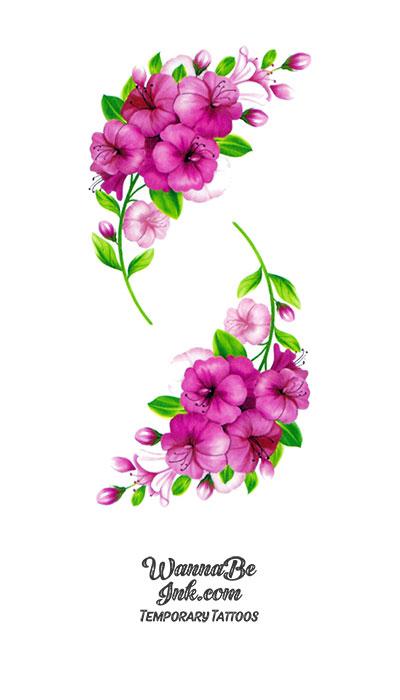 Watercolor hand drawn pink bougainvillea flowers. Can be used as print,  postcard, invitation, greeting card, textile, packaging design, stickers,  tattoo and so on. Stock Illustration | Adobe Stock