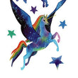 Load image into Gallery viewer, Purple Flying Horse and Stars Best Temporary Tattoos
