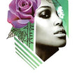 Load image into Gallery viewer, Purple Rose and face In Green Prism Best Temporary Tattoos
