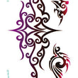 Load image into Gallery viewer, Purple To Black Tribal Design Temporary Tattoo Under Breast for Women
