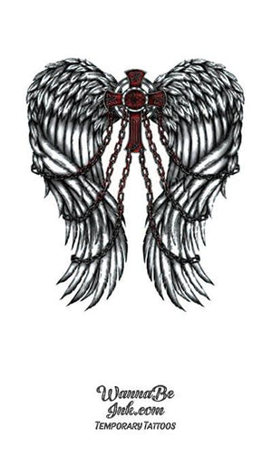 Angel Wings Tattoo Stencil Design