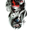 Load image into Gallery viewer, Red Faced Woman With Blue Eye and Clown Best Temporary Tattoos
