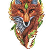 Load image into Gallery viewer, Red Fox In Autumn Leaves Best Temporary Tattoos
