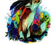 Load image into Gallery viewer, Red Fox In Headdress Best Temporary Tattoos

