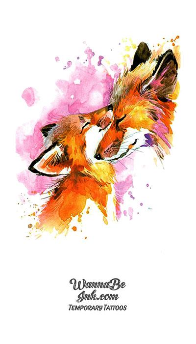 Red Foxes Best Temporary Tattoos