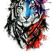 Load image into Gallery viewer, Red White and Blue Tiger Best Temporary Tattoos
