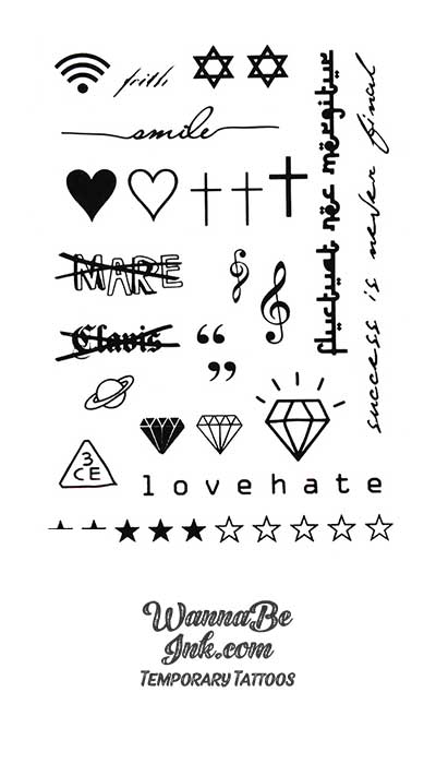 Religious Symbols Mix Best Temporary Tattoos