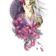 Load image into Gallery viewer, Swallows Flying Around Red Roses Best Temporary Tattoos

