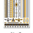 Load image into Gallery viewer, Rising Phoenix with Diamonds Design Metallic Temporary Tattoos
