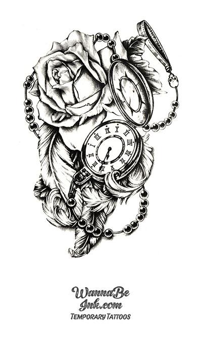 Realistic Cross Chain Temporary Tattoos For Men Women Adults Poker Compass  Flower Fake Tattoo Chest Waist Half Sleeves Tatoos - Temporary Tattoos -  AliExpress