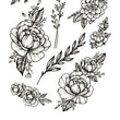 Load image into Gallery viewer, Roses and Stems Best Temporary Tattoos

