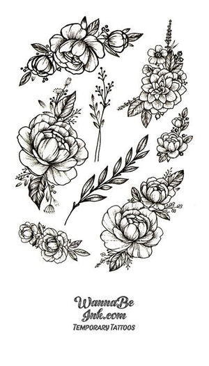 Roses and Stems Best Temporary Tattoos