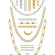 Load image into Gallery viewer, Sailing Anchors and Necklaces of Gold and Silver Temporary Tattoos
