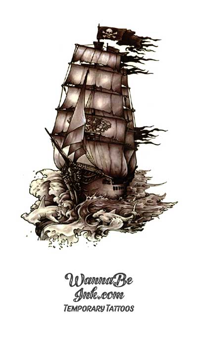 Latest Pirate ship Tattoos | Find Pirate ship Tattoos