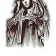 Load image into Gallery viewer, Saint Holding Cross Best Temporary Tattoos
