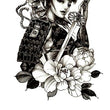 Load image into Gallery viewer, Indian Princess With Rabbit and Flowers Best Temporary Tattoos
