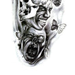 Load image into Gallery viewer, Screaming Skulls Laughing Face and Butterflies Best Temporary Tattoos
