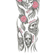 Load image into Gallery viewer, See No Hear No Speak No Evil Half Mask Temporary Sleeve Tattoos
