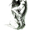 Load image into Gallery viewer, Sexy Woman Wrapped In Smoke Best Temporary Tattoos
