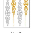 Load image into Gallery viewer, Silver and Gold Dangly Tear Drop Chain Metallic Temporary Tattoos
