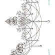 Load image into Gallery viewer, Sketched Rose Chandelier Temporary Tattoo Under Breast
