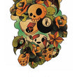 Load image into Gallery viewer, Skull Dice and Eight Ball Best Temporary Tattoos
