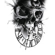 Load image into Gallery viewer, Skull in Goggle and Clock Best Temporary Tattoos
