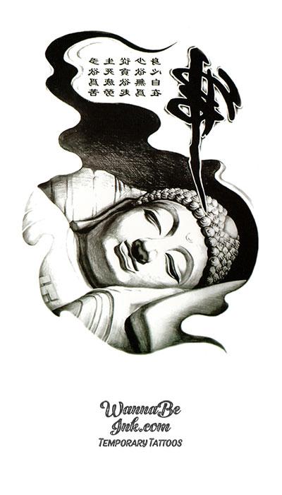 Sleeping Buddha Best Temporary Tattoos