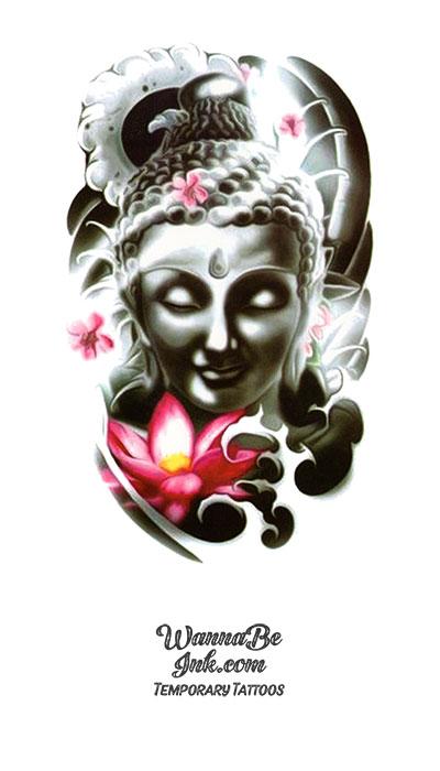 Buddha Tattoo Tutorial - How to render the Buddha Hair (Buddha Head) in a  tattoo - YouTube