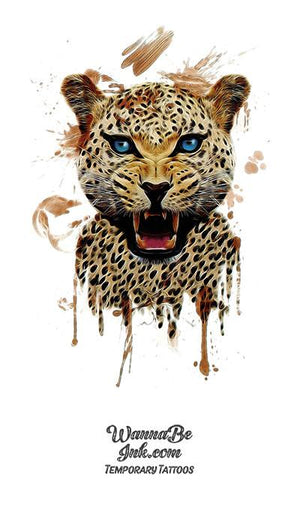 Snarling Jaguar Best Temporary Tattoos