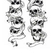 Load image into Gallery viewer, Stacks Of Skulls Best Temporary Tattoos
