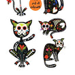 Load image into Gallery viewer, Sugar Skull Cats Halloween Tattoos
