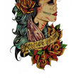 Load image into Gallery viewer, Sugar Skull Faced Woman Best Temporary Tattoos
