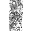 Load image into Gallery viewer, Sun Wukong Monkey King with Staff Temporary Sleeve Tattoos
