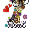 Load image into Gallery viewer, "Sweet" Spectacled Giraffe Best Temporary Tattoos

