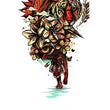 Load image into Gallery viewer, Tiger Coming Through Jungle Best Temporary Tattoos
