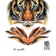 Load image into Gallery viewer, Tiger Face Best Temporary Tattoos

