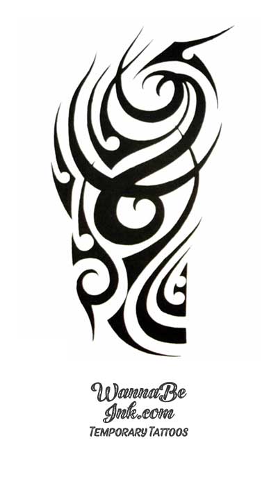 Wrap around arm polynesian tattoo design. Pattern aboriginal samoan.  illustration EPS10 Stock Vector | Adobe Stock