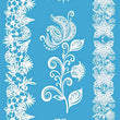 Load image into Gallery viewer, Tropical and Indian Floral Pattern Henna Style White Temporary Tattoo Sheet
